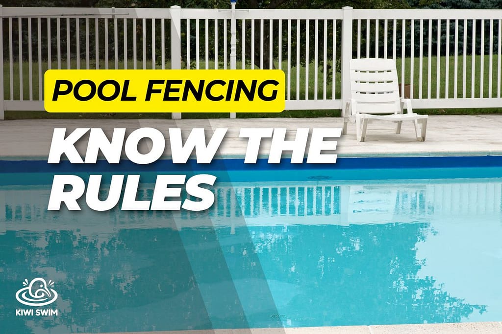 Pool fencing around a residential swimming pool in New Zealand
