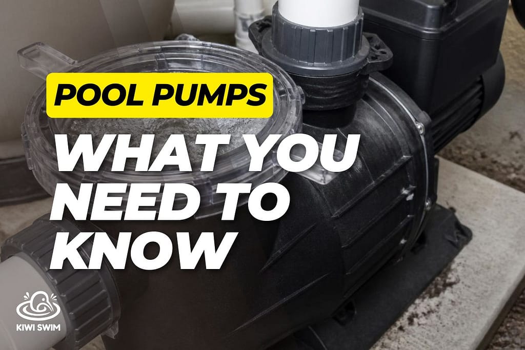 A residential inground pool pump running.