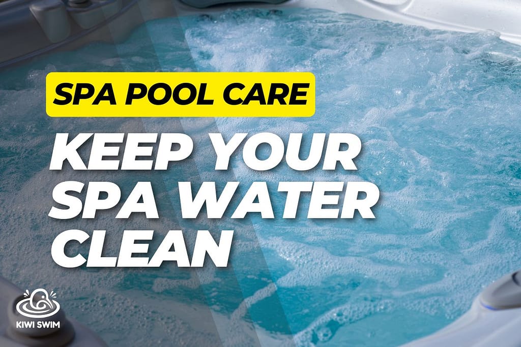 a clean spa pool with the jets running and water bubbling